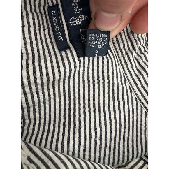 Ralph Lauren Mens Size 3XB Shirt Classic Fit Striped Short Sleeve Preppy… - Picture 11 of 13